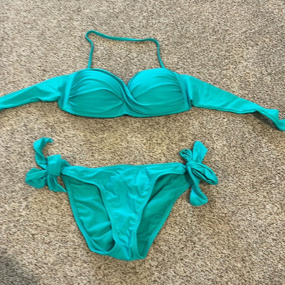 ABS teal bikini